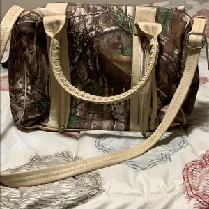 Real tree camo purse